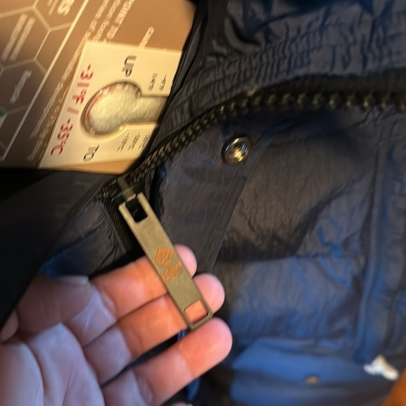 Point zero coat parka puffer navy NEW medium warm - Picture 6 of 13